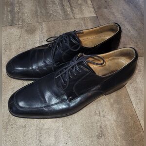 Men's Magnanni Black Leather Dress Shoes Made in Spain size 11
